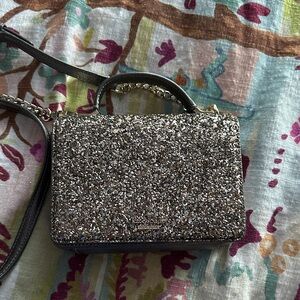 Kate Spade ♠️ Maisie Laurel Way glitter top handle crossbody bag